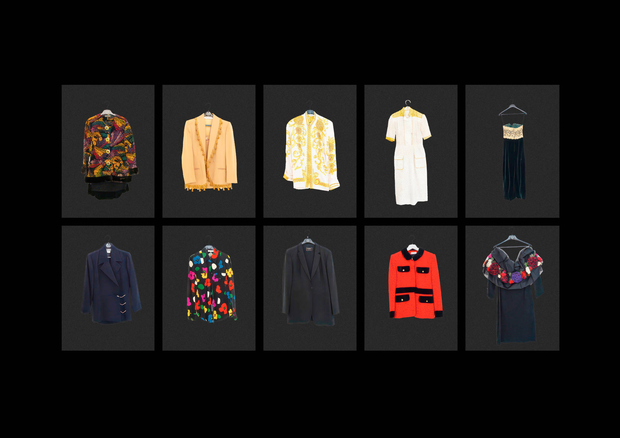 Wardrobe on mannequins