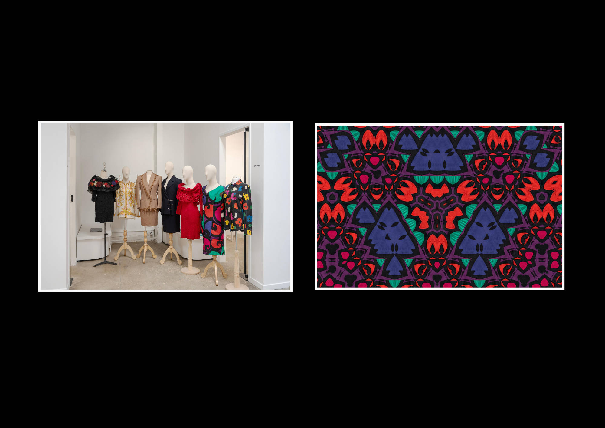 Hexagonal textile pattern
